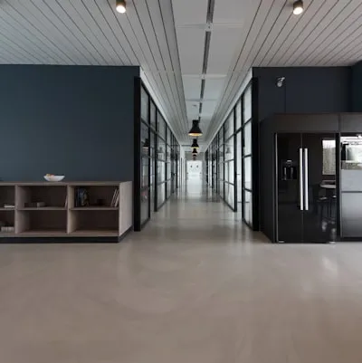 Modern office space after renovation